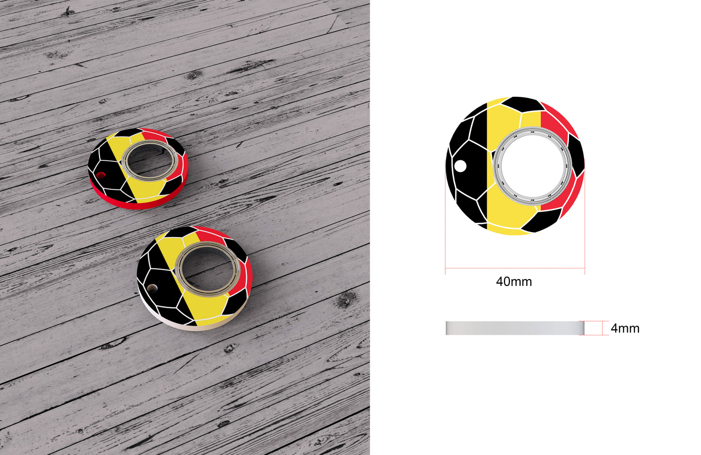 World Cup Fidget Key Chain