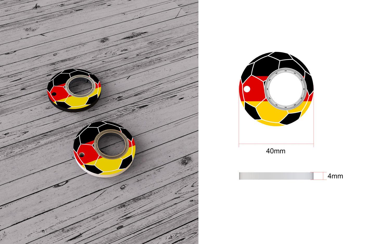 World Cup Fidget Key Chain