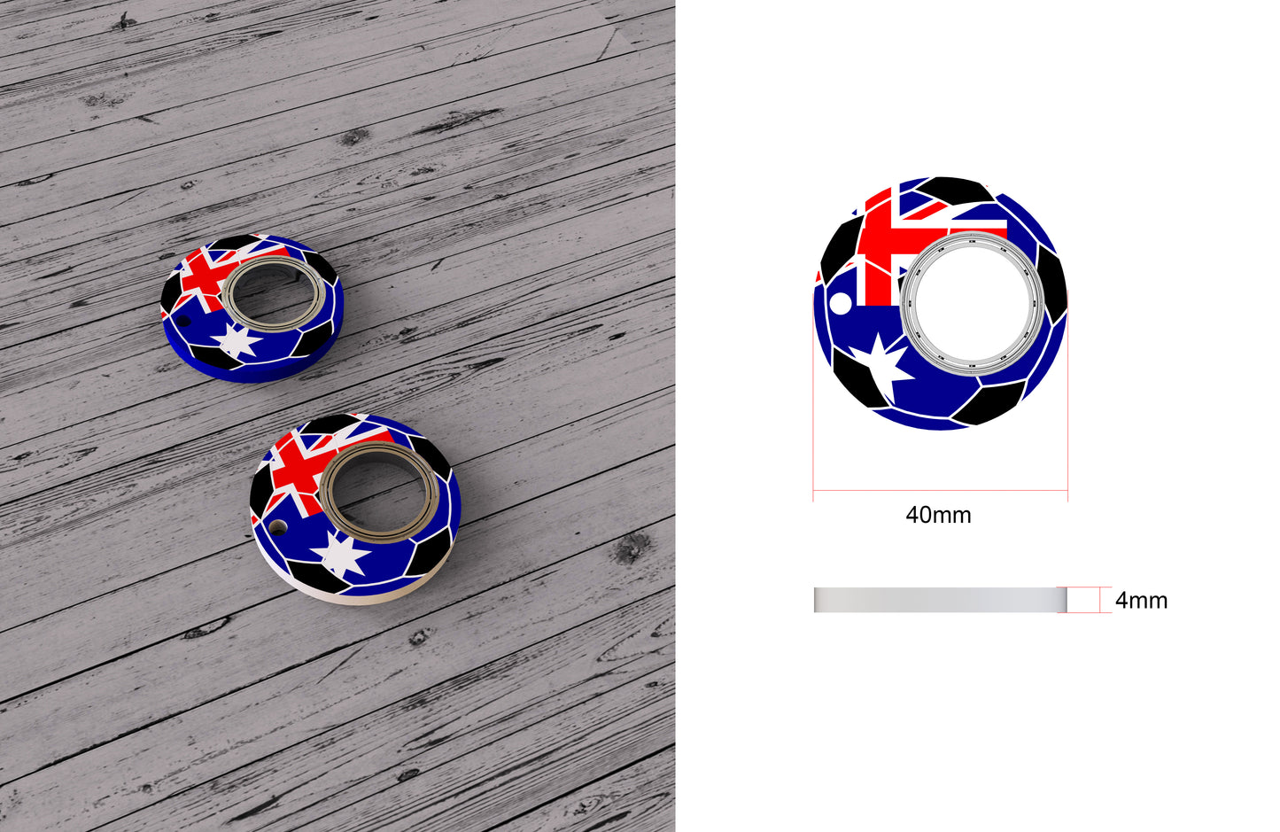 World Cup Fidget Key Chain